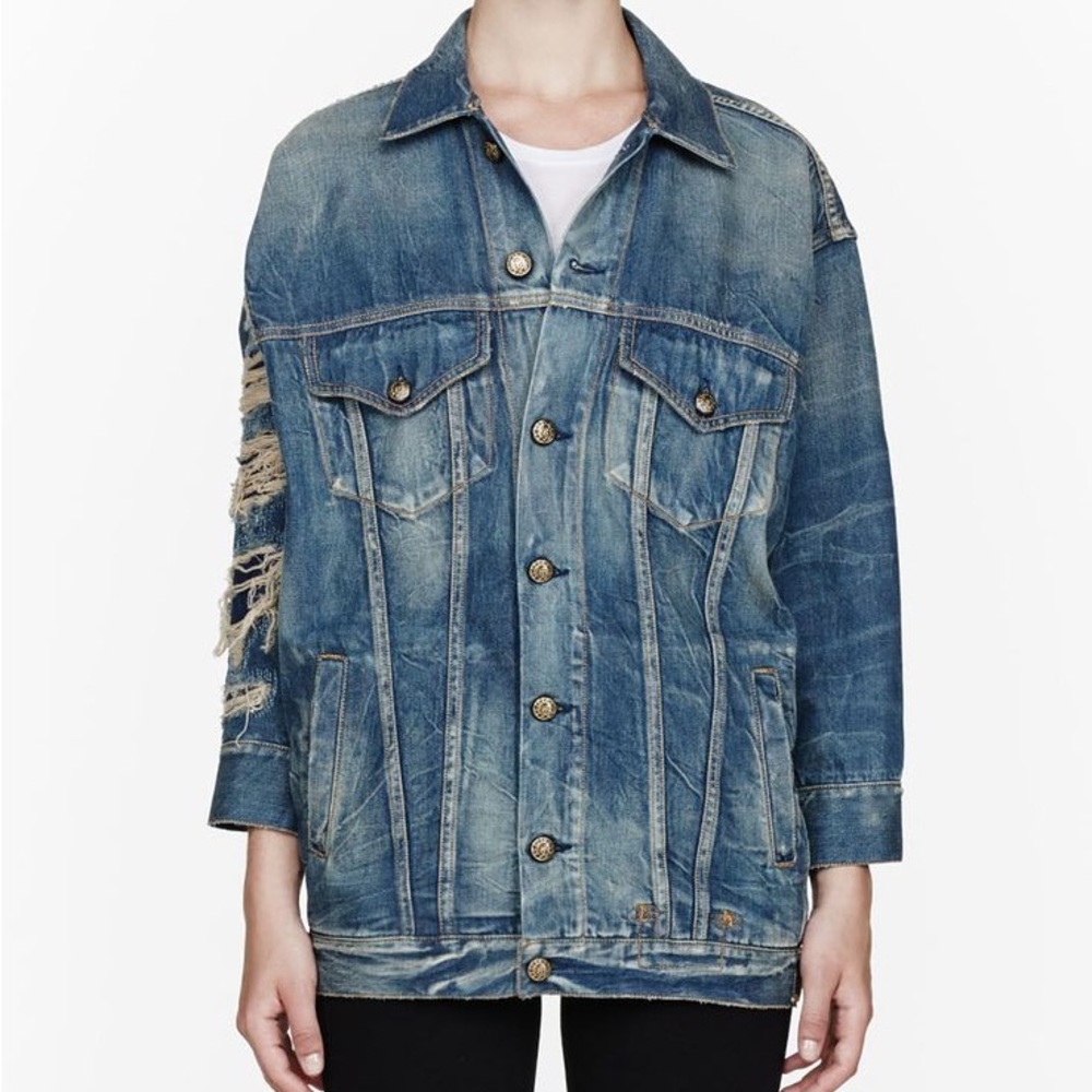 R13 Oversized Denim Trucker Jacket M